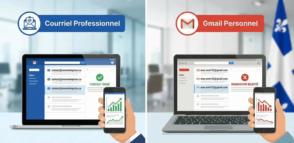 Courriel Pro vs Gmail